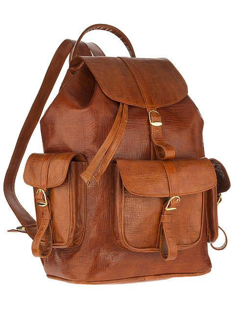 ladies brown leather bag, product photography