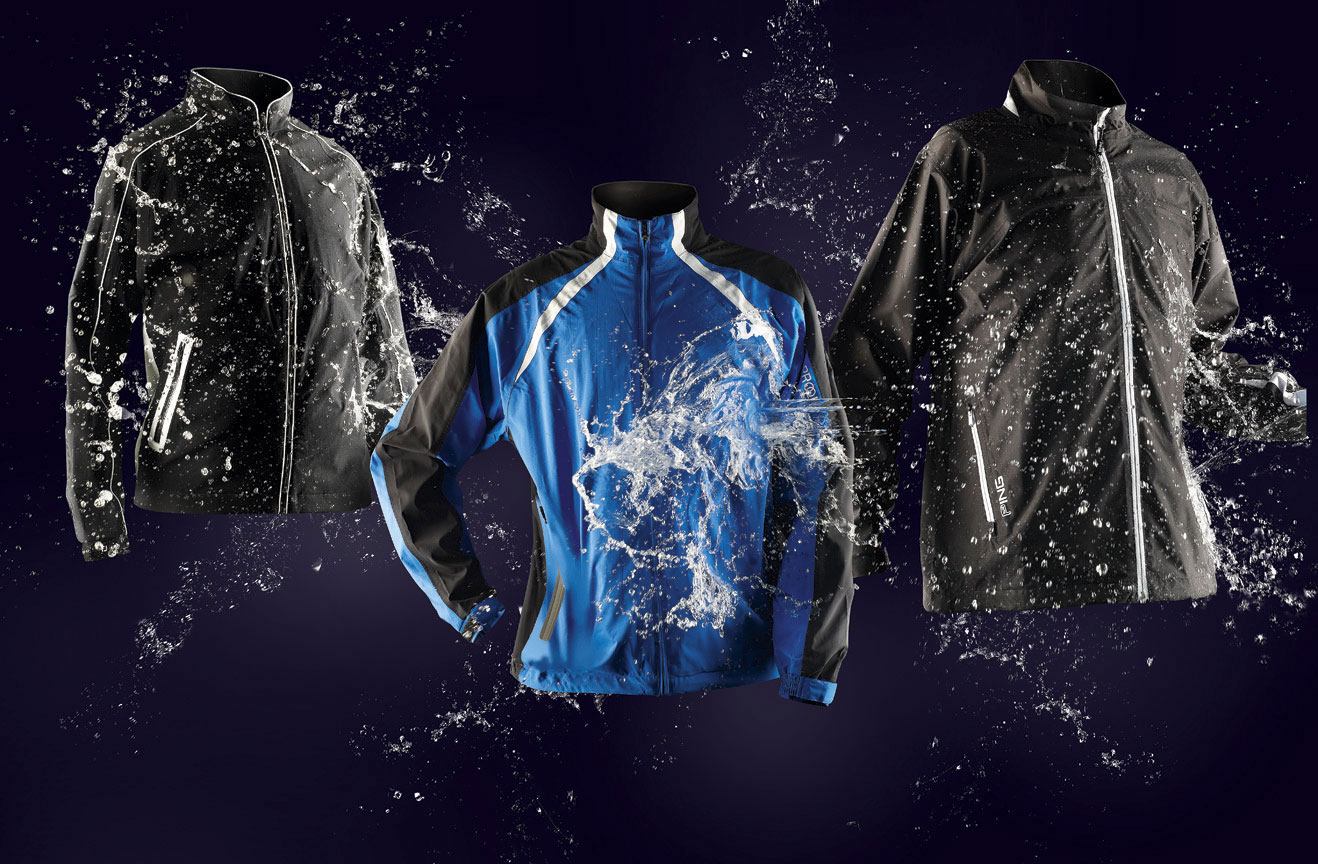 Waterproof jackets, fashion product photography