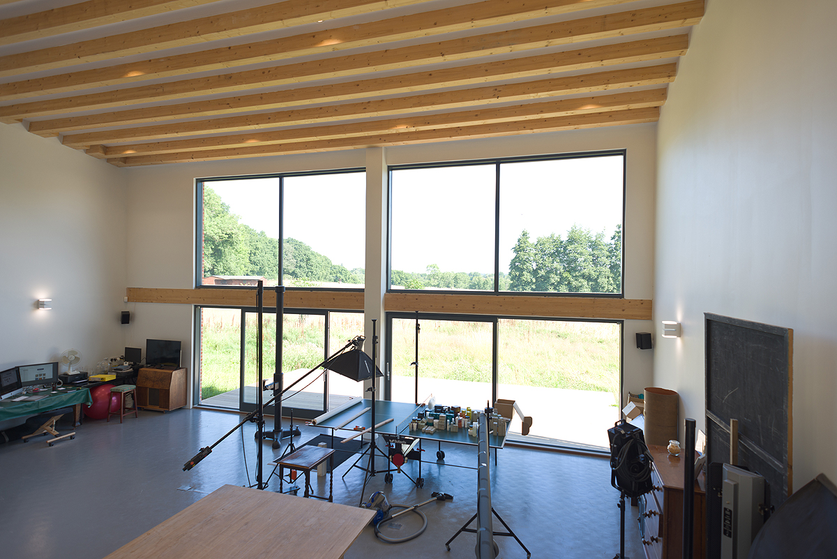 Hire studio windows and interior